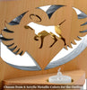 Staffie • Swiss Mountain • Vizsla • Weimaraner - Personalized Dog Memorial • Angel Wing Tealight Candle Holder - DogPound Creations