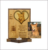 "Waiting by the door" Custom Engraved Dog Cat Portrait Memorial - DogPound Creations